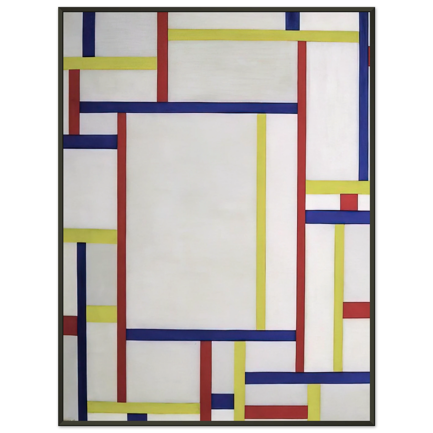 Fritz Glarner Painting white 1945 Framed Art Print - Aluminum Frame - 40x50 cm / 16x20 inches