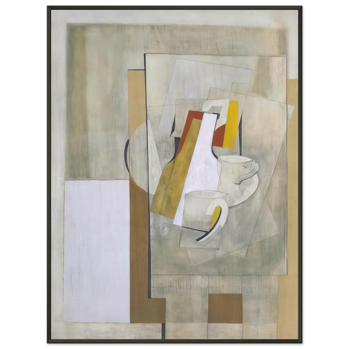 Ben Nicholson 1945 still life 1945 Framed Art Print - Aluminum Frame - 60x80 cm / 24x32 inches