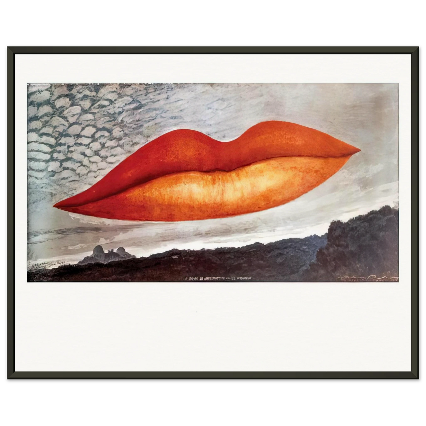 Man Ray OBSERVATORY TIME THE LOVERS Framed Art Print - Aluminum Frame - 60x80 cm / 24x32 inches