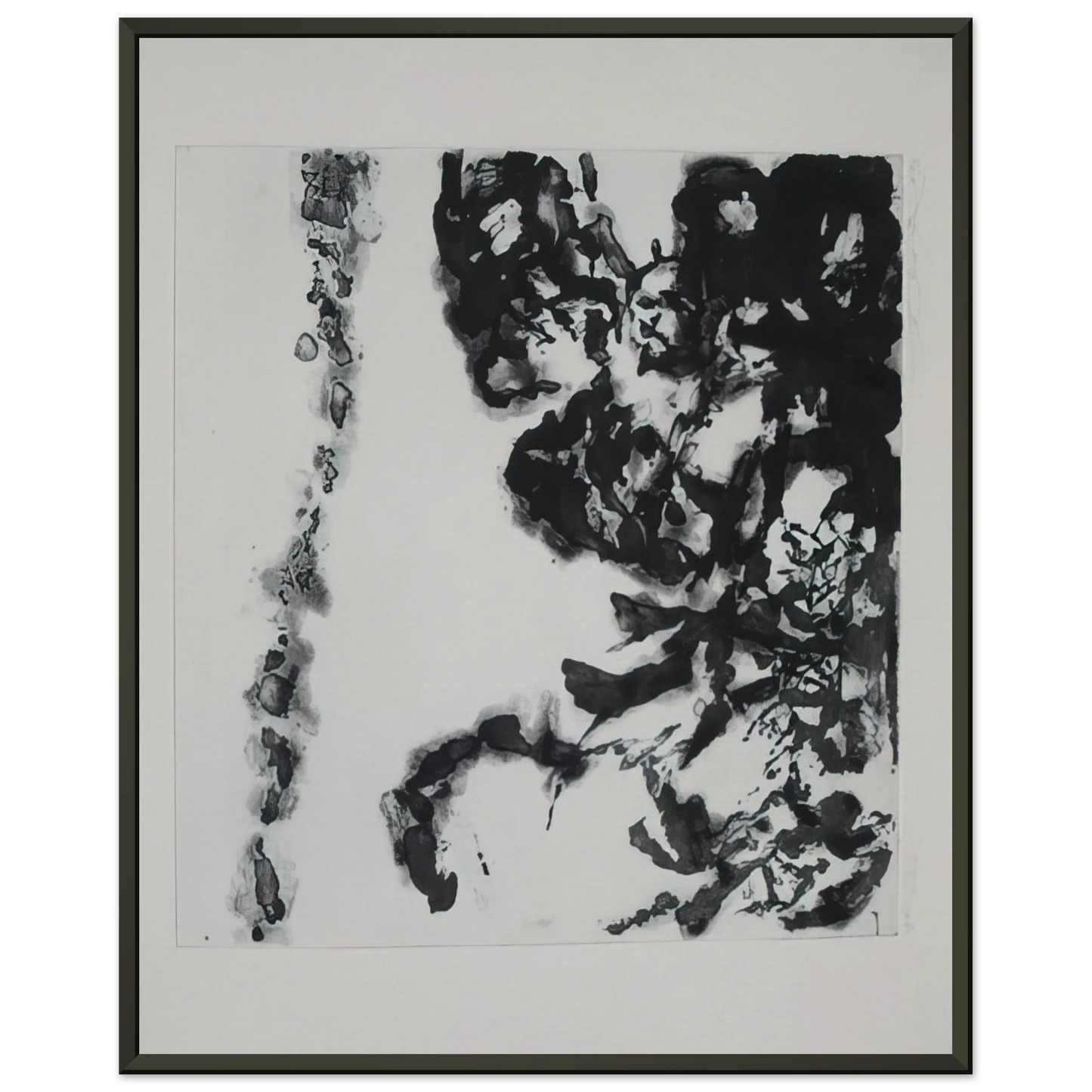 Zao WouKi EULOGY ON THE EXTREMELY DELICATE THINGS 1993 Framed Art Print - Aluminum Frame - 70x100 cm / 28x40 inches