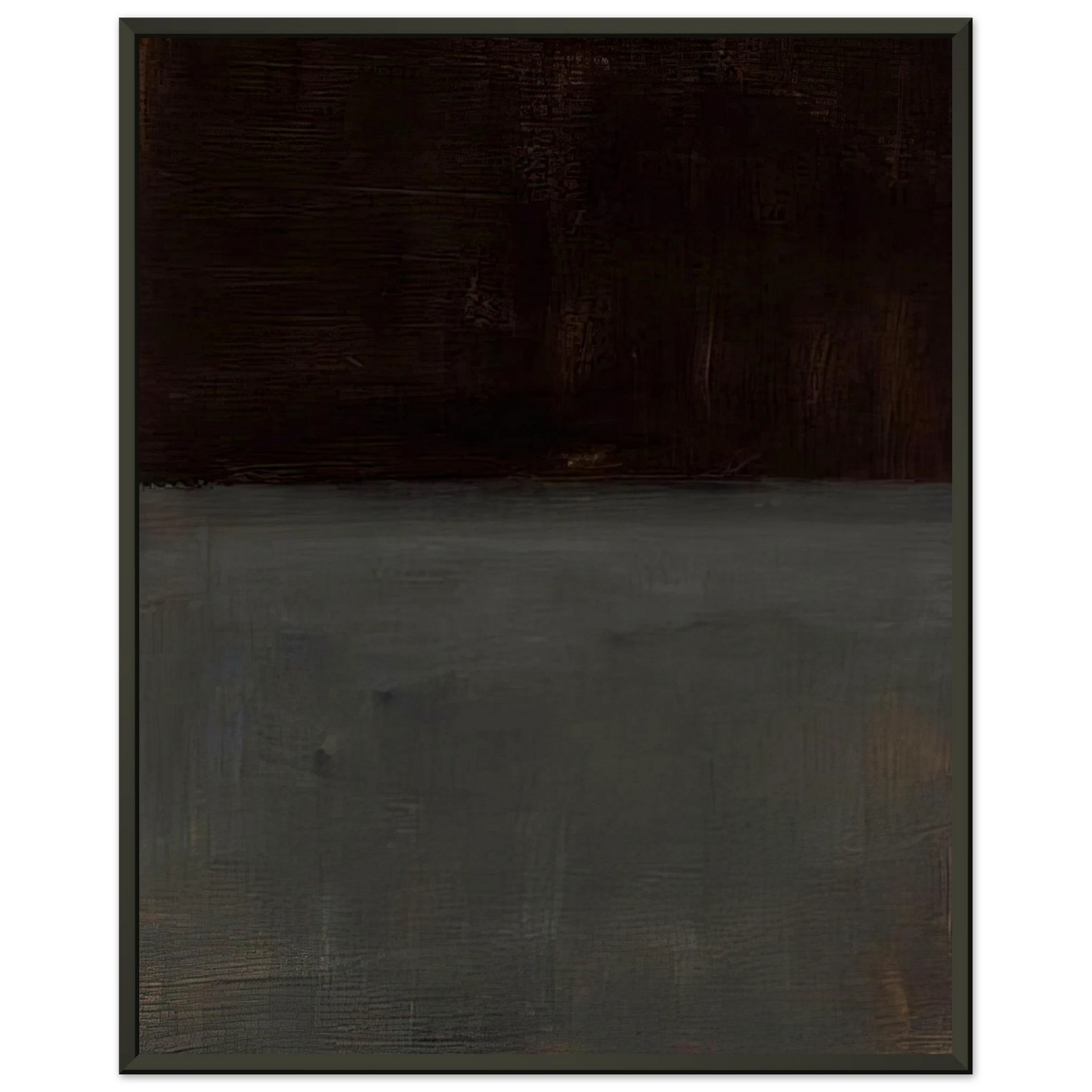 Mark Rothko Untitled brown and gray 1969 Framed Art Print - Aluminum Frame - 40x50 cm / 16x20 inches