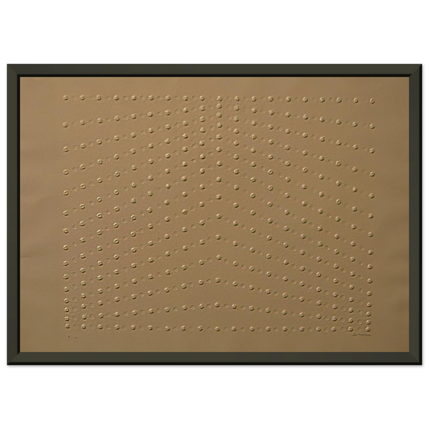 Enrico Castellani Superficie bianca 1969 Framed Art Print - Aluminum Frame - 60x80 cm / 24x32 inches