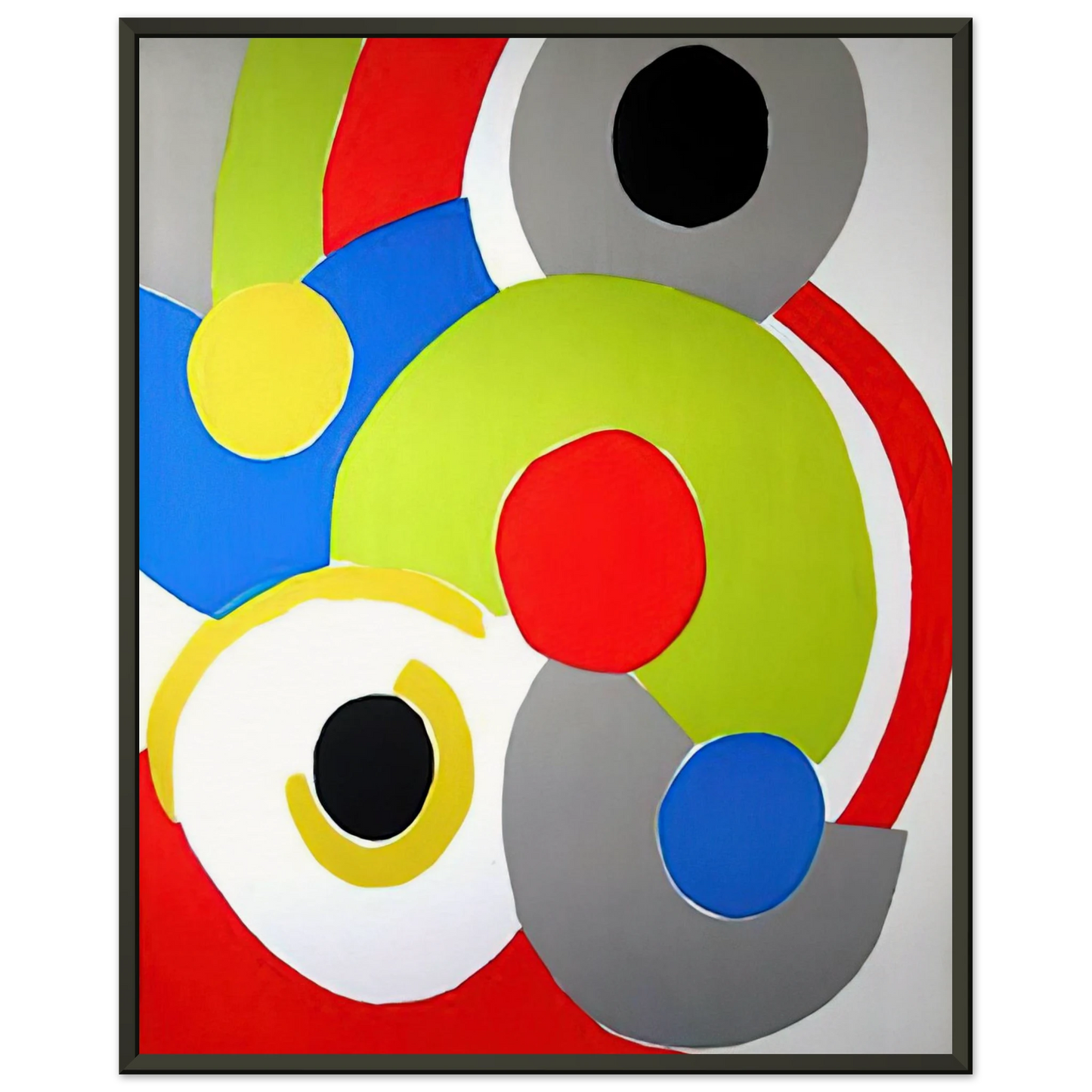 Sonia Delaunay COMPOSITION 1 Framed Art Print - Aluminum Frame - 60x80 cm / 24x32 inches
