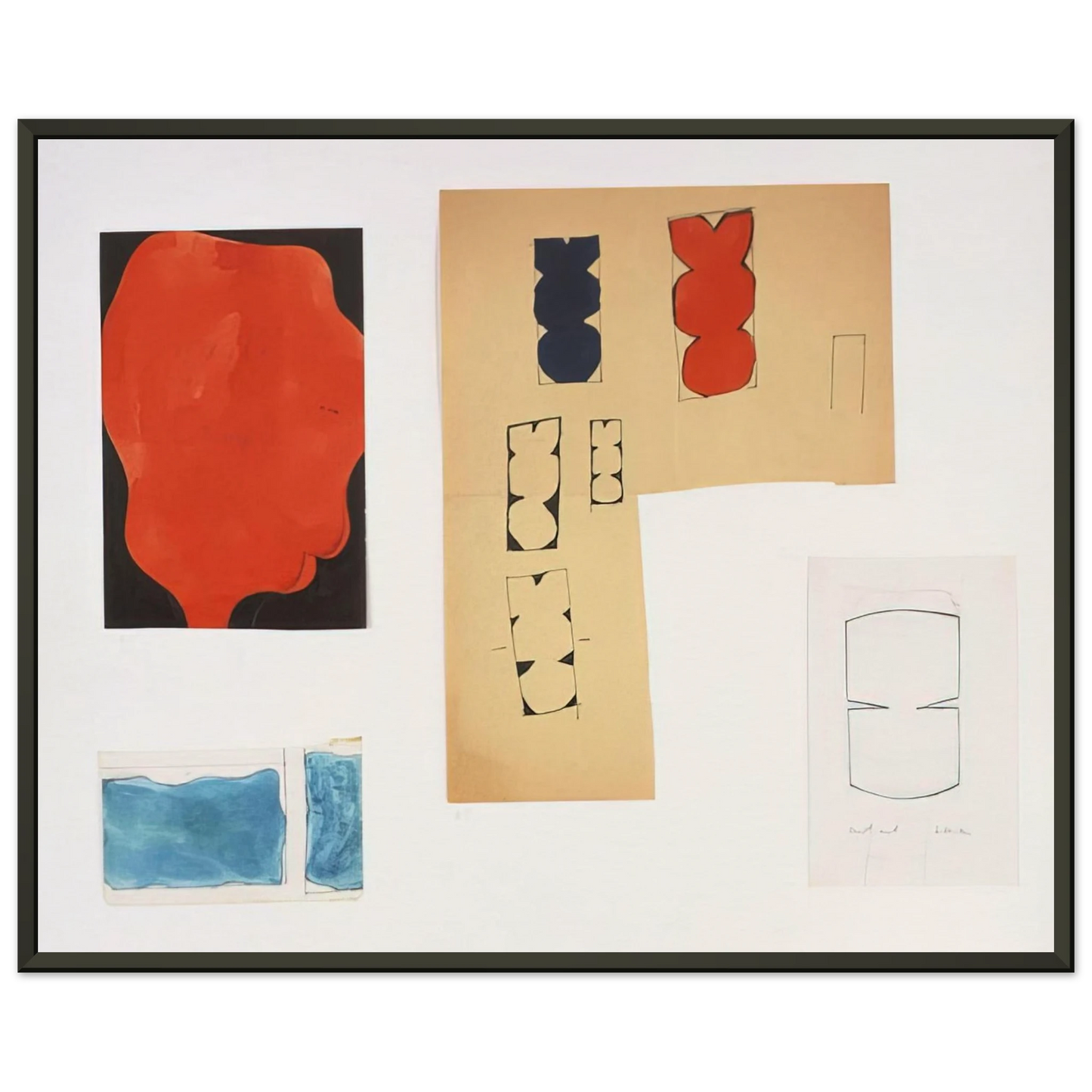 Ellsworth Kelly Tablet 91 Framed Art Print - Aluminum Frame - 60x80 cm / 24x32 inches