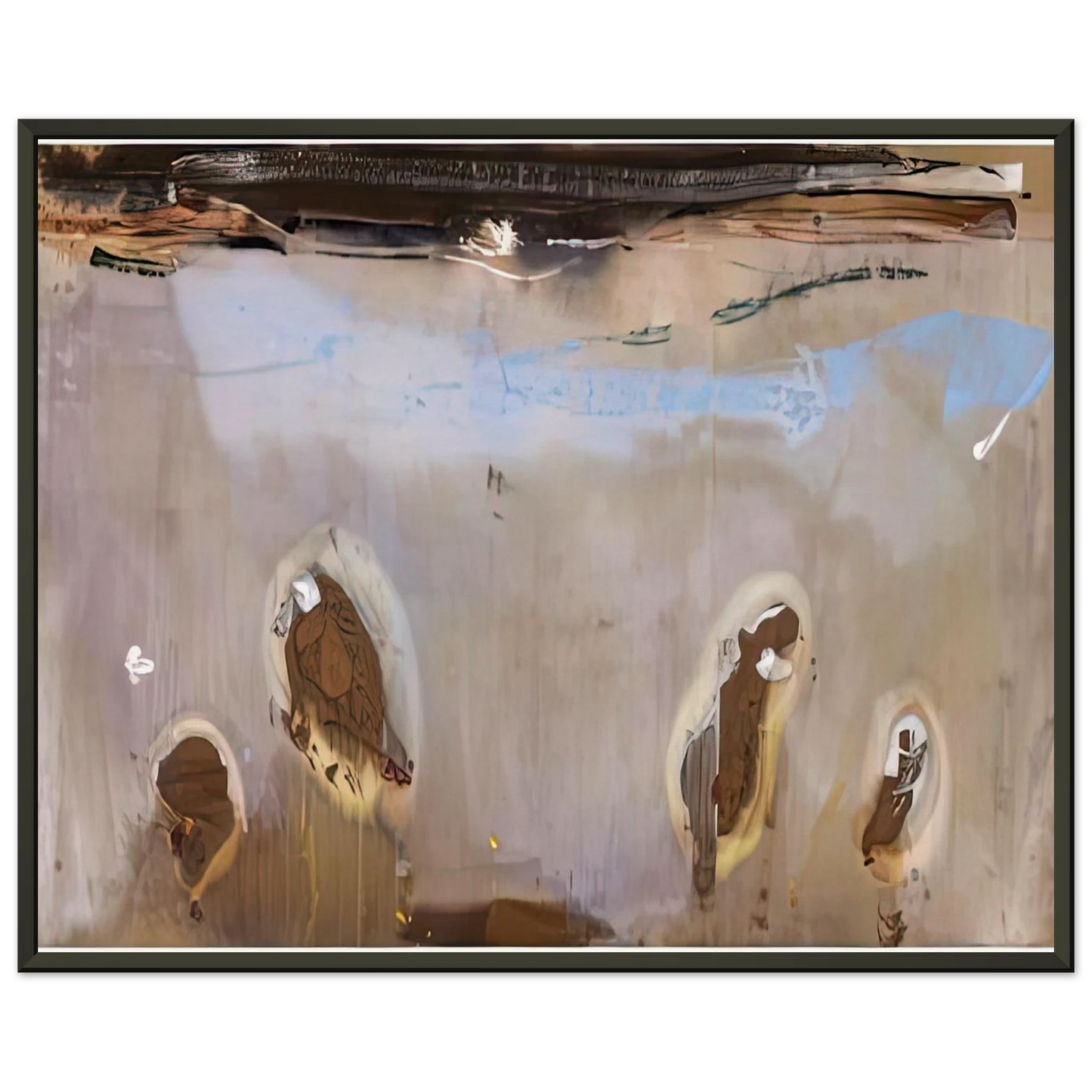 Helen Frankenthaler Tethys 1981 Framed Art Print - Aluminum Frame - 40x50 cm / 16x20 inches