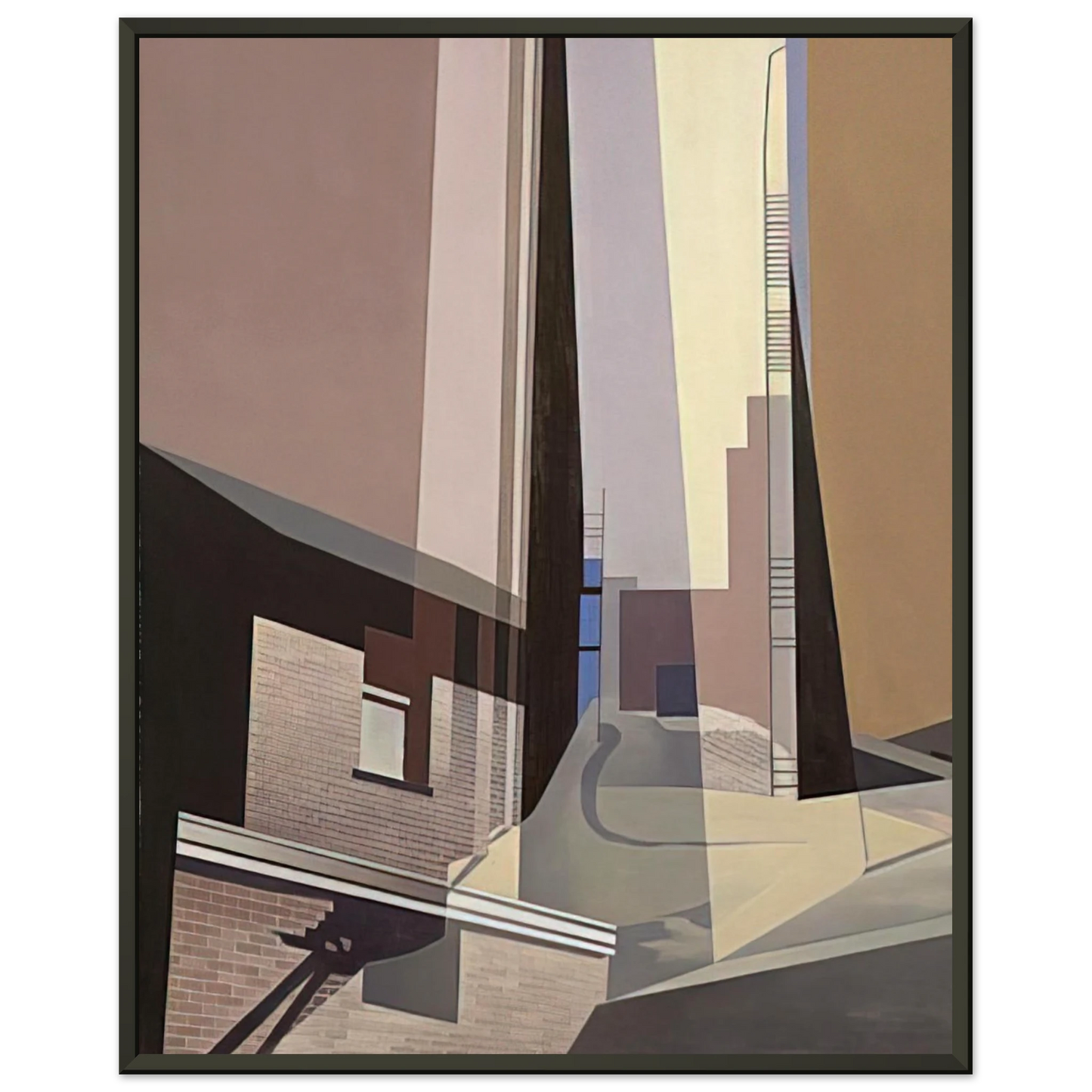 Charles Sheeler New England Irrelevancies 1953 Framed Art Print - Aluminum Frame - 70x100 cm / 28x40 inches