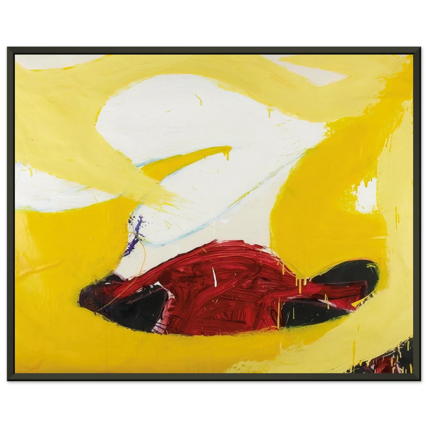 Norman Bluhm Untitled 1972 Framed Art Print - Aluminum Frame - 70x100 cm / 28x40 inches