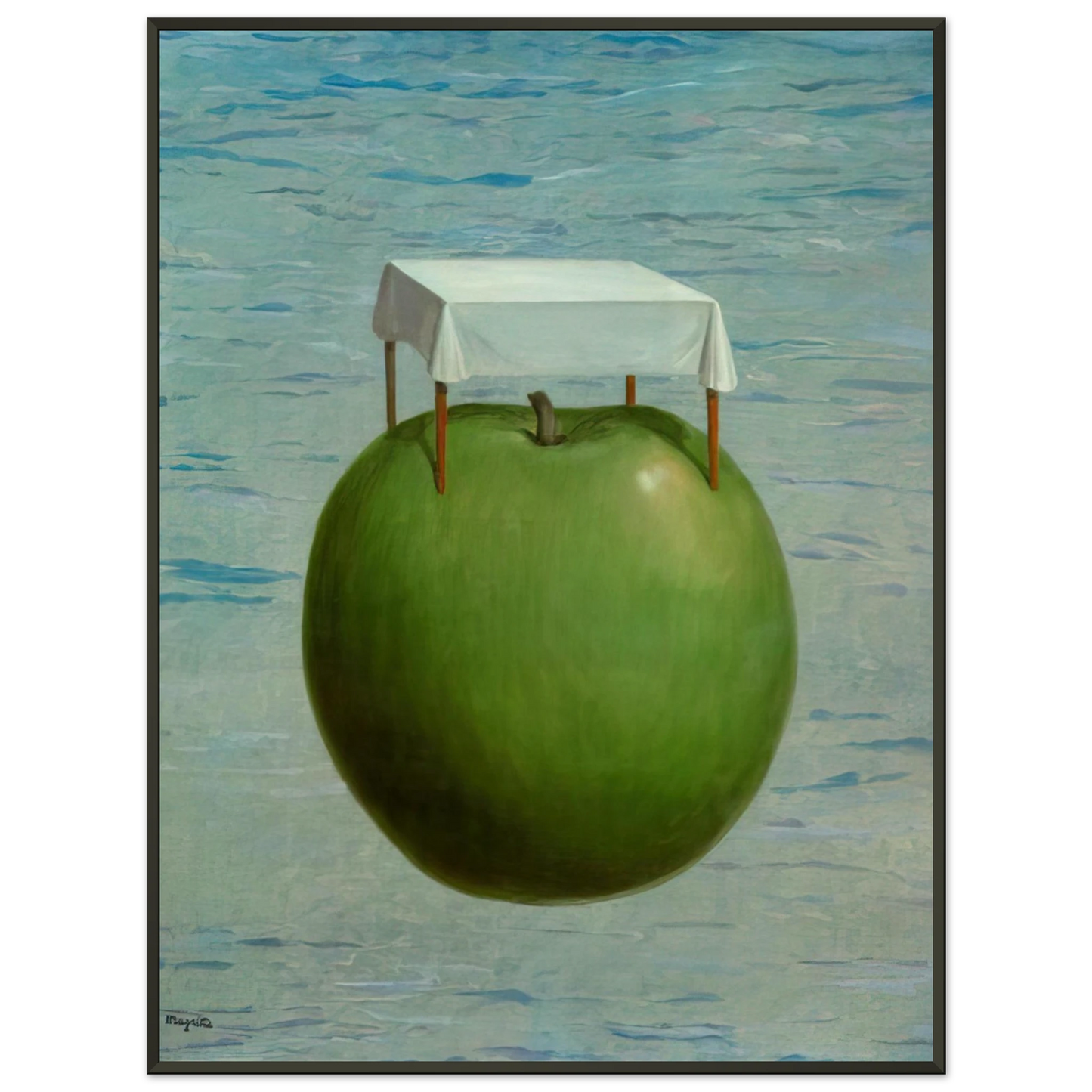 Rene Magritte  FINE REALITIES 1964 Framed Art Print  - Aluminum Frame - 40x50 cm / 16x20 inches