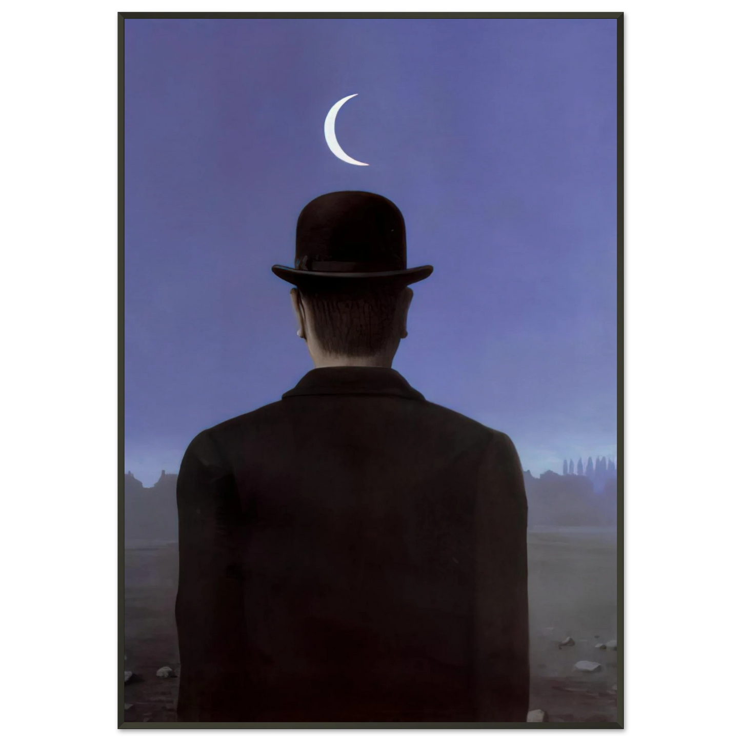 Rene Magritte THE SCHOOLMASTER 1954 Framed Art Print - Aluminum Frame - 21x29.7 cm / 8x12"