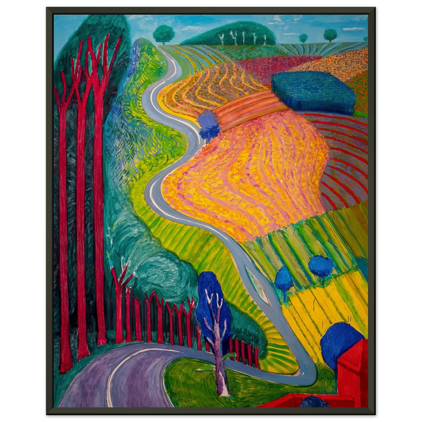 David Hockney David Hockney Framed Art Print - Aluminum Frame - 70x100 cm / 28x40 inches