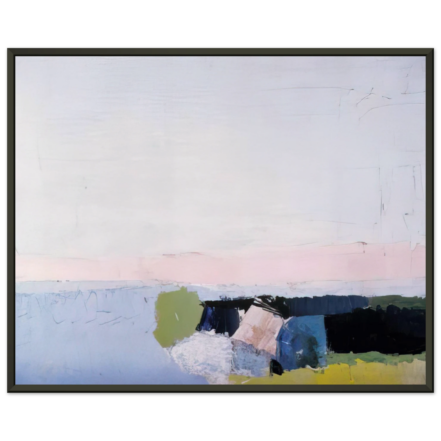 Nicolas de Stael Bord de Mer 1952 Framed Art Print - Aluminum Frame - 70x100 cm / 28x40 inches