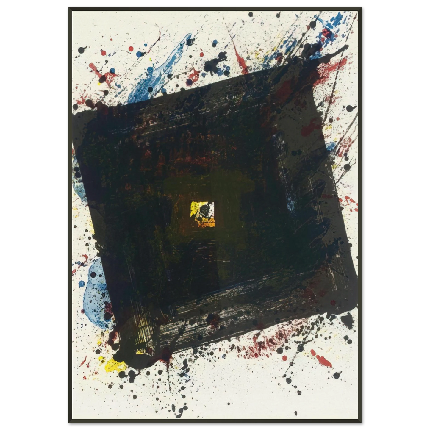 Sam Francis Dark and Fast Framed Art Print - Aluminum Frame - 21x29.7 cm / 8x12"