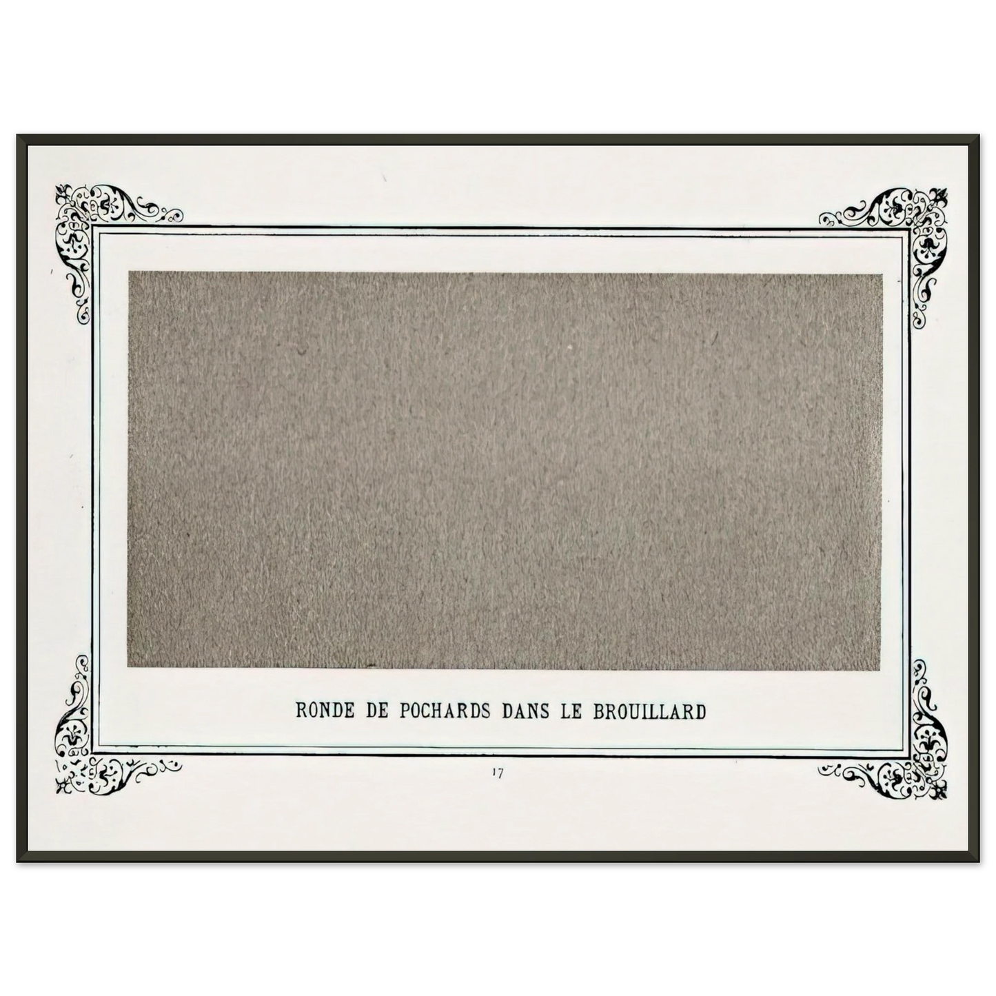 Alphonse Allais Band of Greyfriars in the Fog Band Of Dusty Drunks In The Fog Framed Art Print - Aluminum Frame - 70x100 cm / 28x40 inches