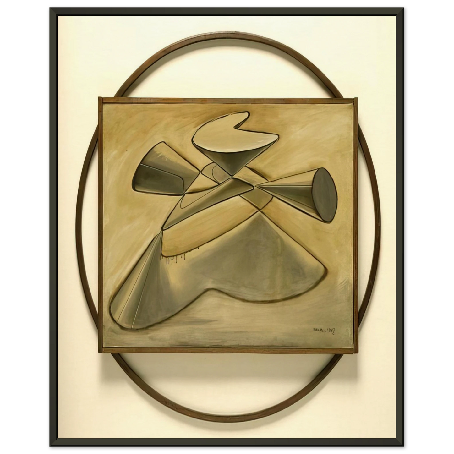 Man Ray SHAKESPEAREAN EQUATION KING LEAR Framed Art Print - Aluminum Frame - 40x50 cm / 16x20 inches