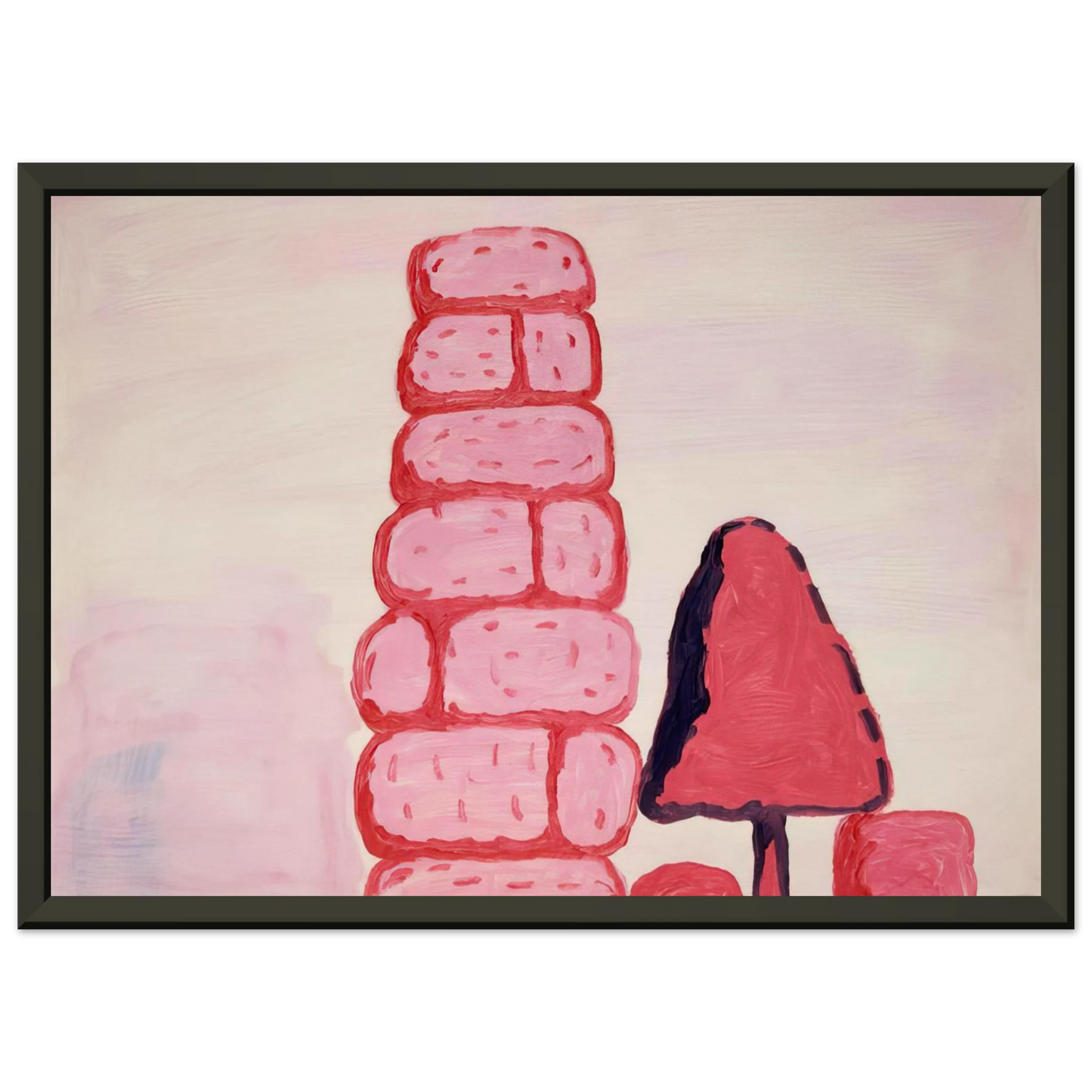 Philip Guston UNTITLED WALL Framed Art Print - Aluminum Frame - 40x50 cm / 16x20 inches