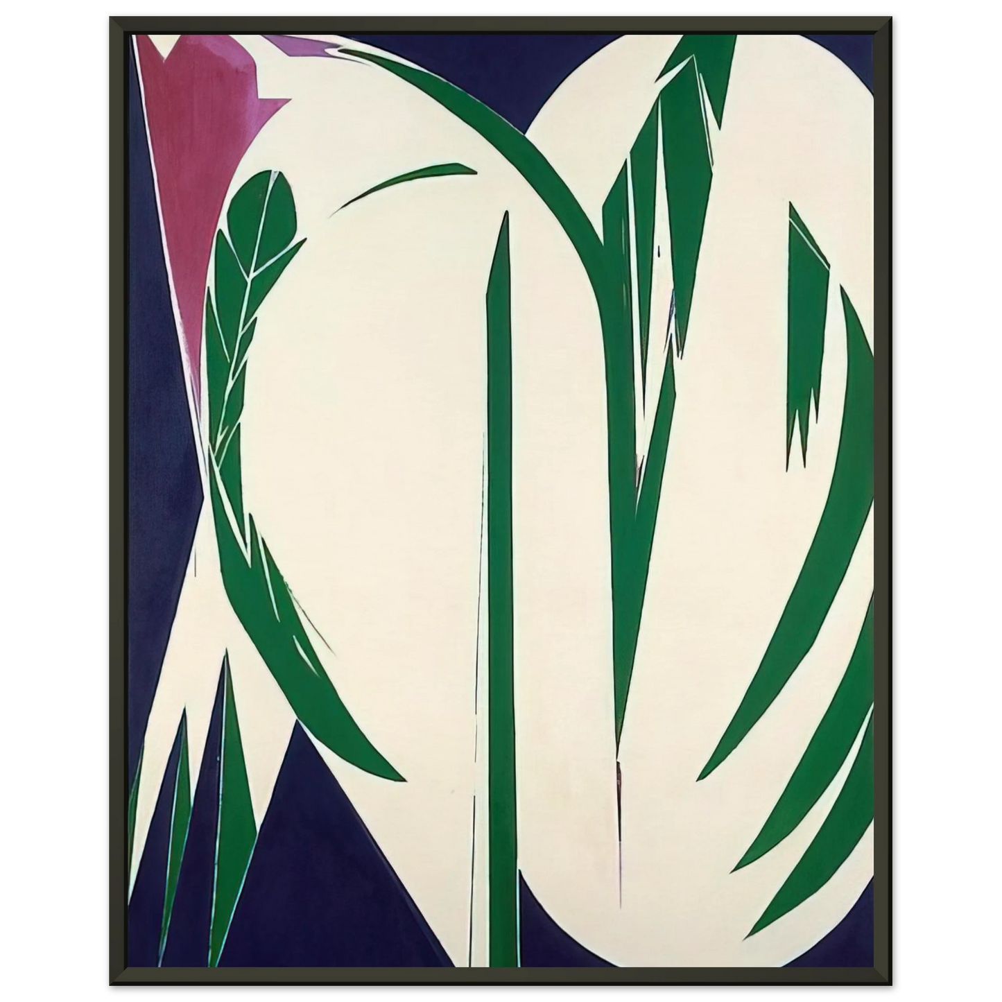 Lee Krasner Rising Green Framed Art Print - Aluminum Frame - 60x80 cm / 24x32 inches