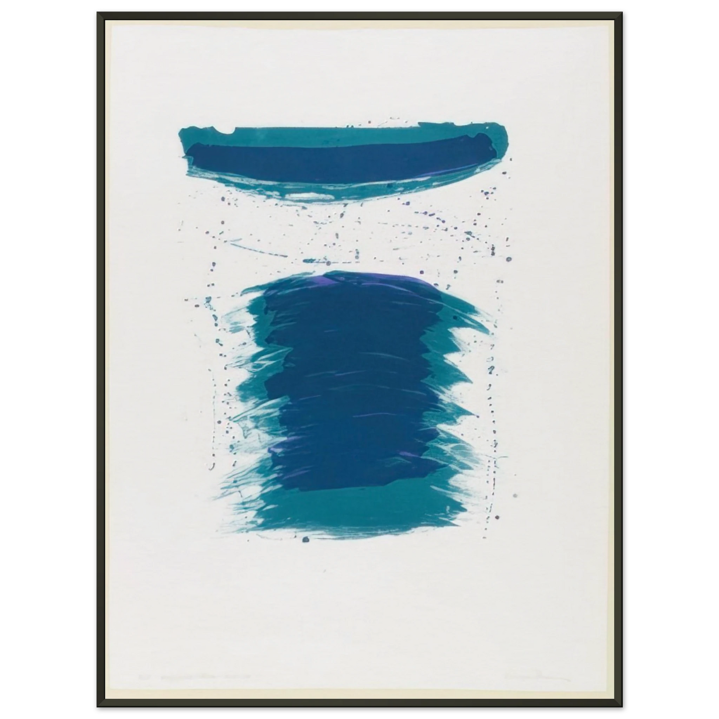 Sam Francis Very First Stone Framed Art Print - Aluminum Frame - 40x50 cm / 16x20 inches