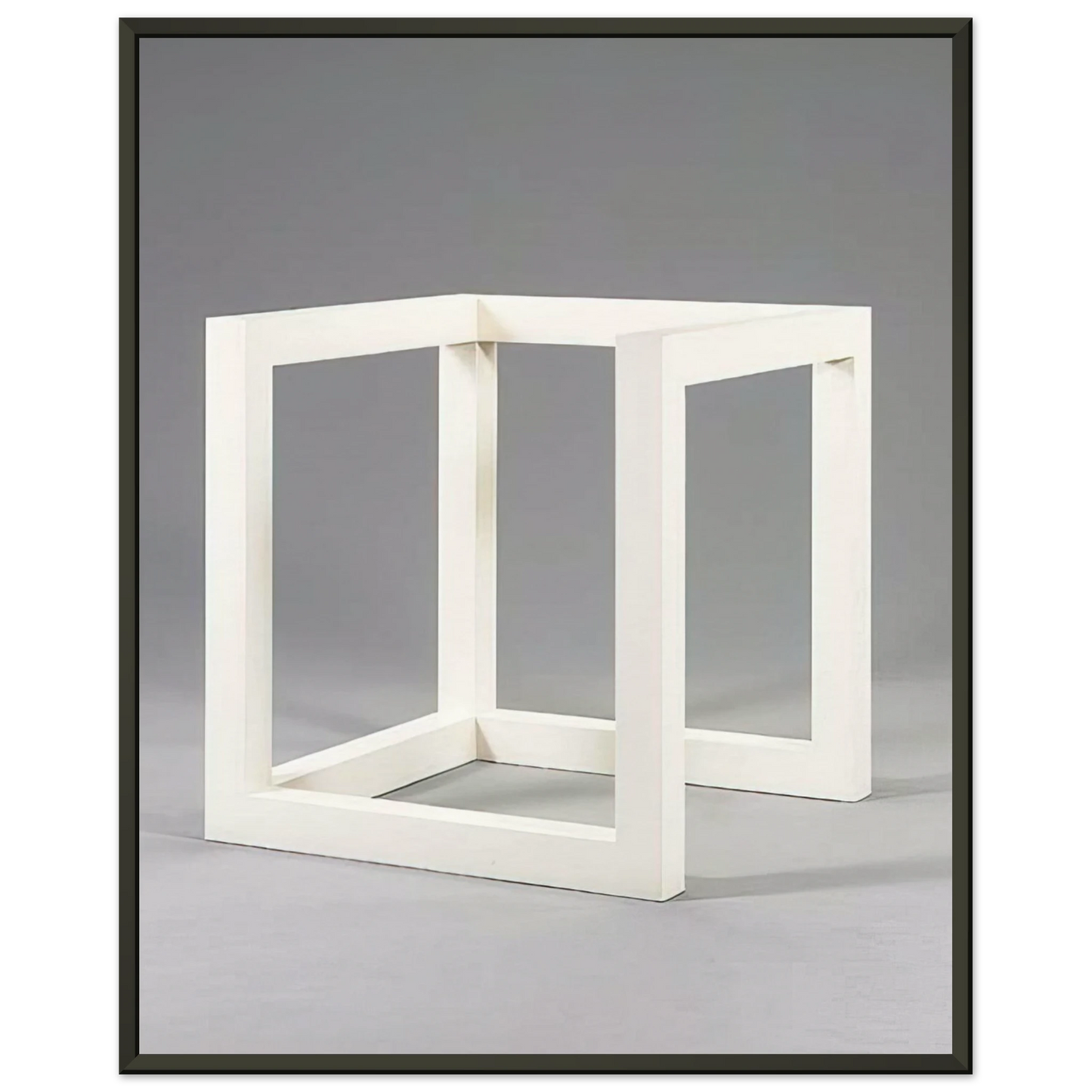 Sol LeWitt Incomplete Cube 104 Framed Art Print - Aluminum Frame - 70x100 cm / 28x40 inches