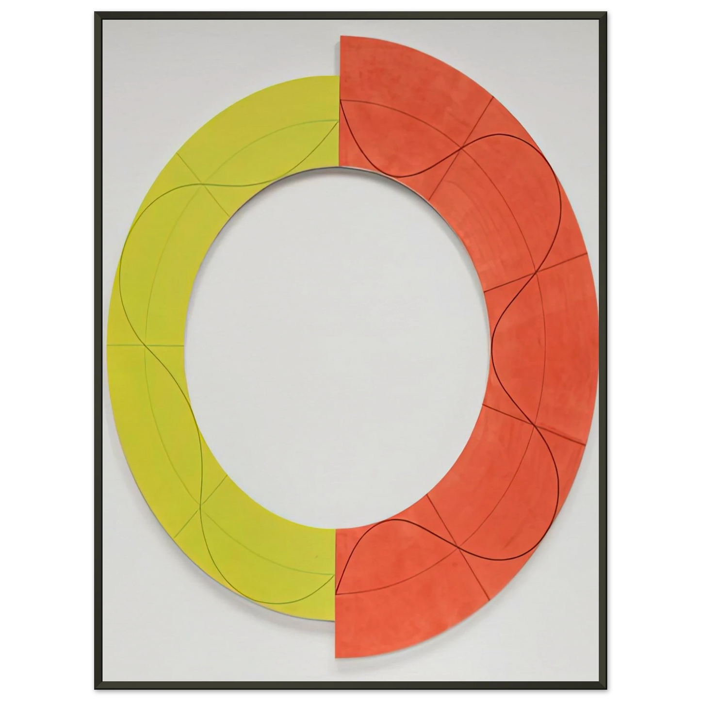 Robert Mangold SPLIT RING IMAGE 1 2009 Framed Art Print - Aluminum Frame - 40x50 cm / 16x20 inches