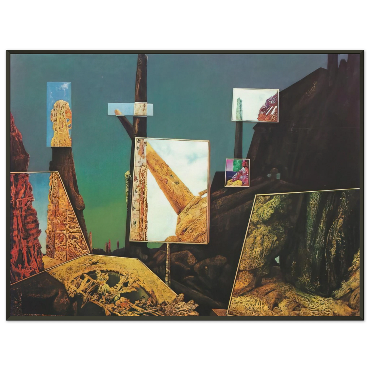 Max Ernst The AntiPope Framed Art Print - Aluminum Frame - 40x50 cm / 16x20 inches