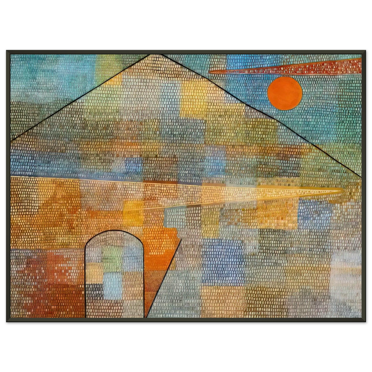 Paul Klee TO THE PARNASSUS 1932 Framed Art Print - Aluminum Frame - 60x80 cm / 24x32 inches