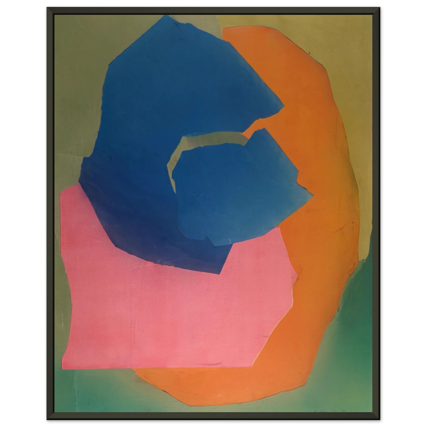 Esteban Vicente KALANI HAWAII 1969 Framed Art Print - Aluminum Frame - 40x50 cm / 16x20 inches