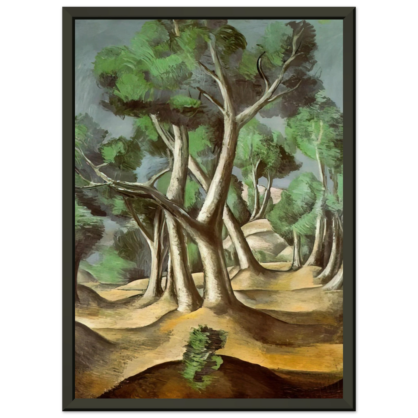 Andre Derain THE GROVE 1912 Framed Art Print - Aluminum Frame - 60x80 cm / 24x32 inches