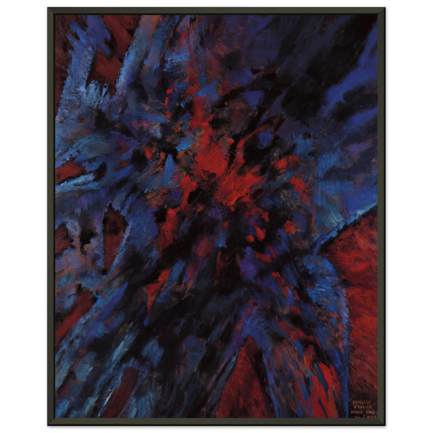 Alfred Manessier Hommage a Martin Luther King 1968 Framed Art Print - Aluminum Frame - 40x50 cm / 16x20 inches