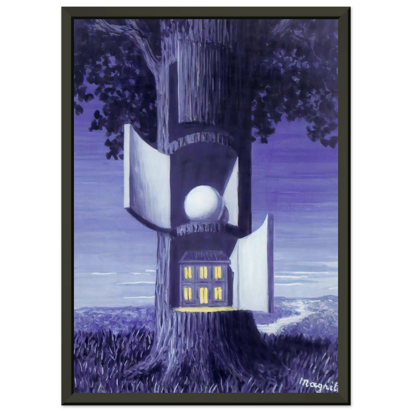 Rene Magritte THE VOICE OF BLOOD 1948 Framed Art Print - Aluminum Frame - 60x80 cm / 24x32 inches