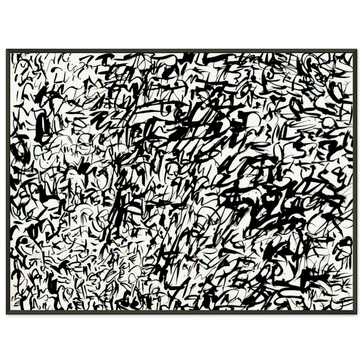 Keith Haring UNTITLED 1978 2 Framed Art Print - Aluminum Frame - 40x50 cm / 16x20 inches