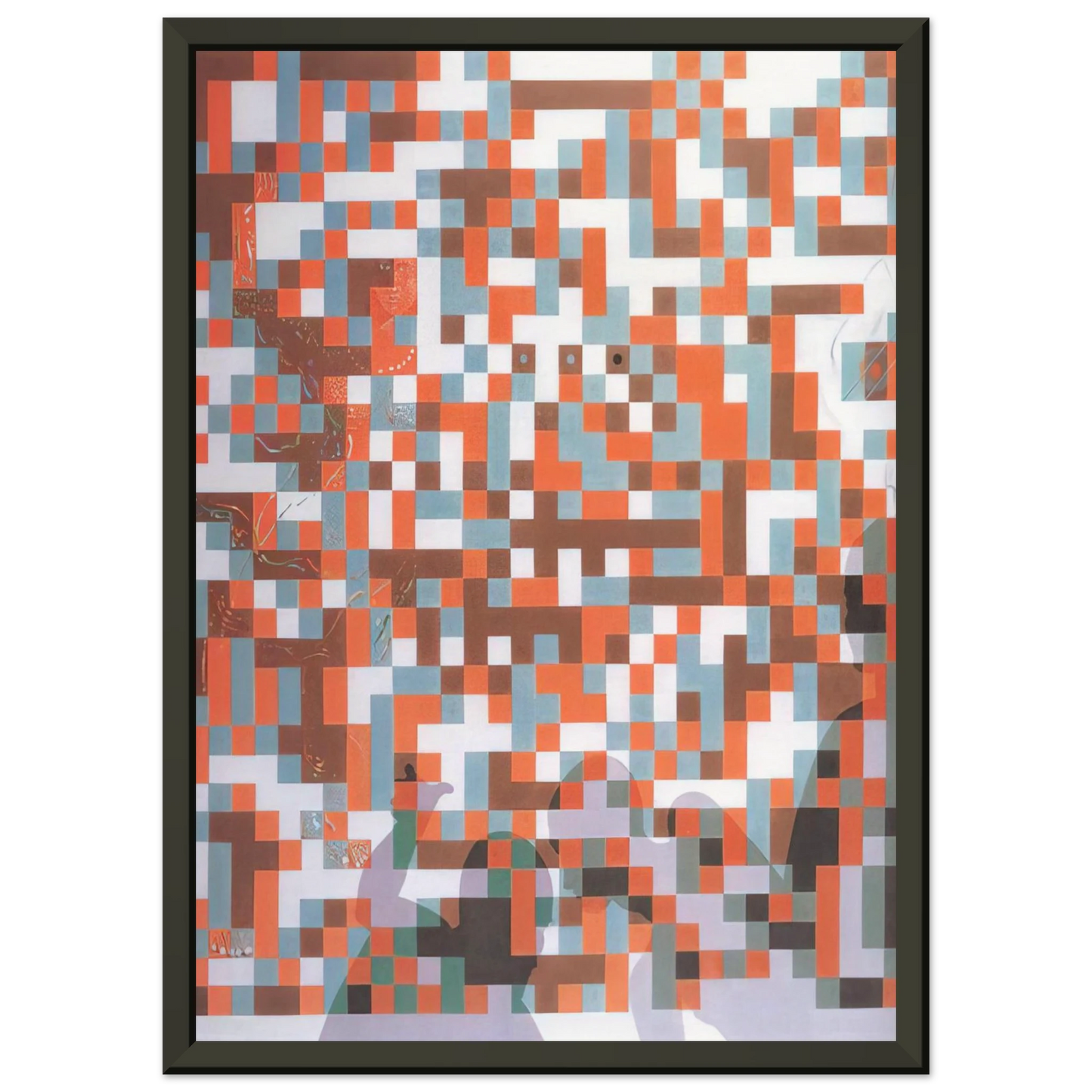 Salvador Dali CYBERNETIC ODALISUQE HOMAGE TO BELA JULESZ Framed Art Print - Aluminum Frame - 60x80 cm / 24x32 inches
