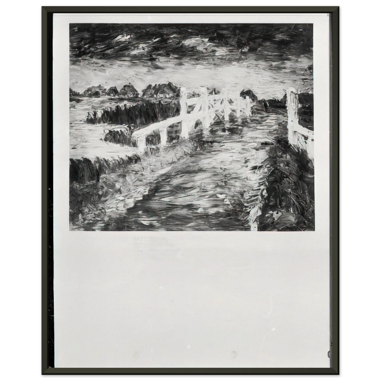 Emil Nolde Maruchbrucke Framed Art Print - Aluminum Frame - 60x80 cm / 24x32 inches