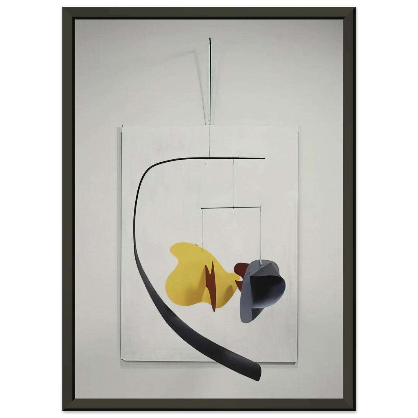 Alexander Calder WHITE PANEL 1936 Framed Art Print - Aluminum Frame - 40x50 cm / 16x20 inches