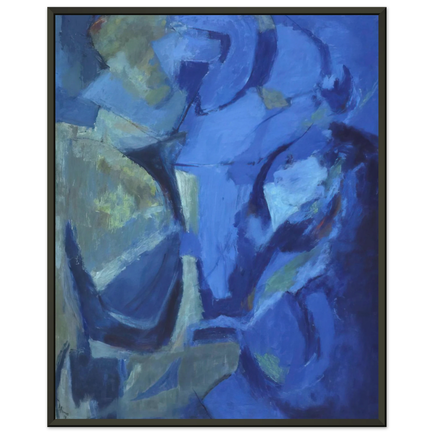 Alma Woodsey Thomas THE STORMY SEA 1958 Framed Art Print - Aluminum Frame - 40x50 cm / 16x20 inches