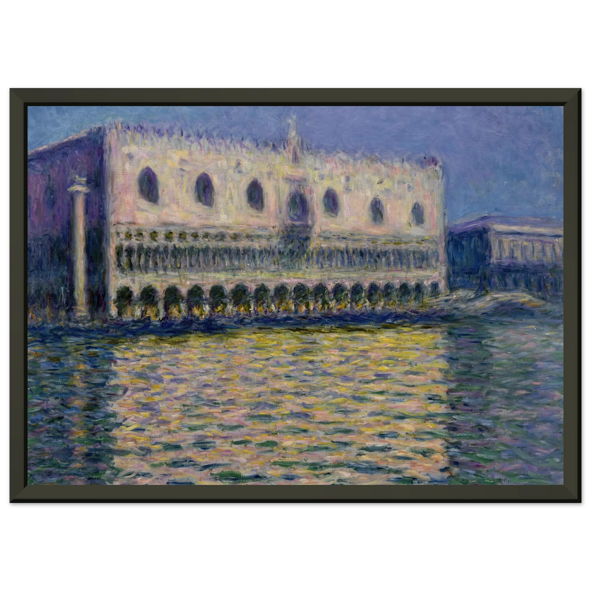 claude monet  The Palazzo Ducale Framed Art Print  - Aluminum Frame - 70x100 cm / 28x40 inches