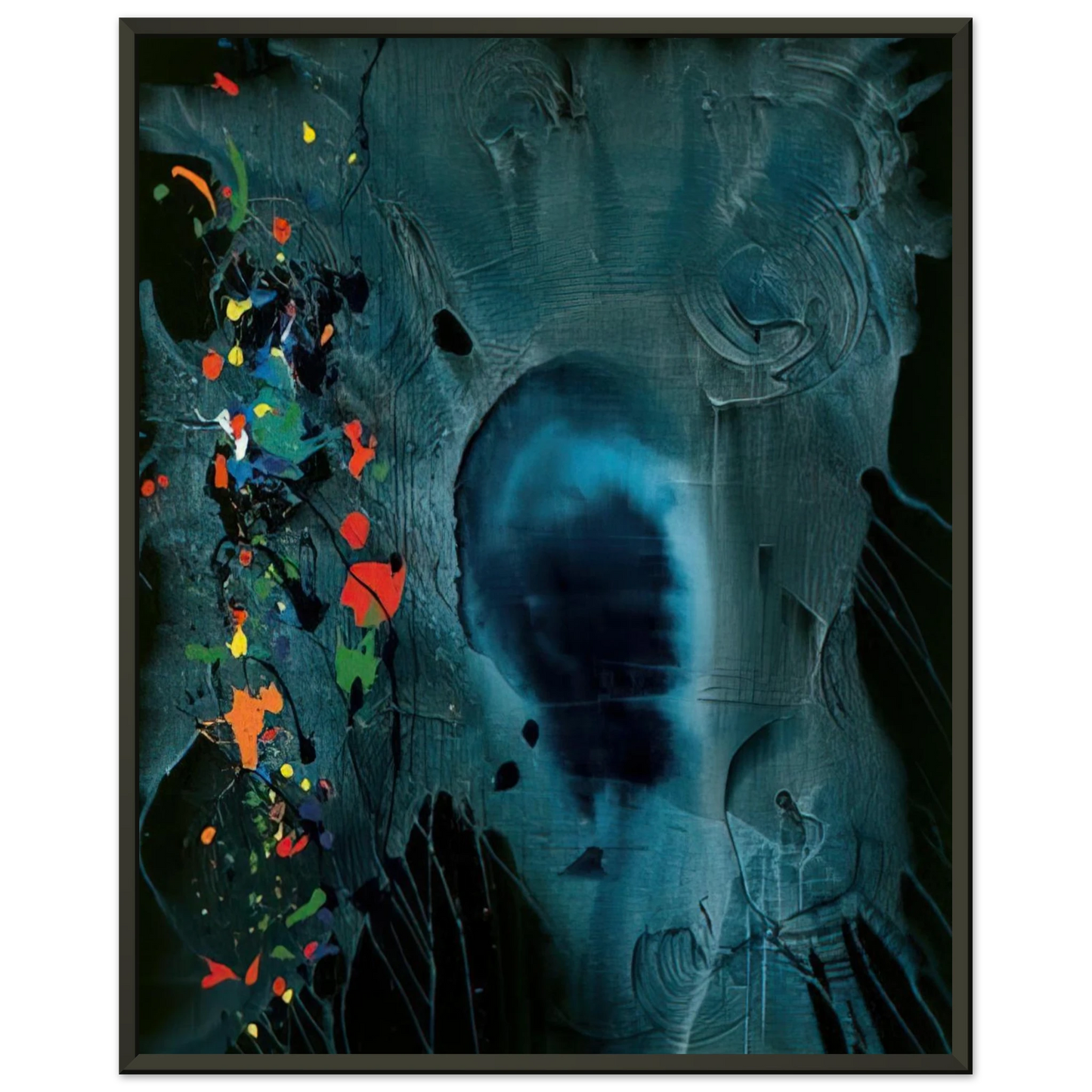 John Hoyland Love and Grief 54006 2006 Framed Art Print - Aluminum Frame - 70x100 cm / 28x40 inches