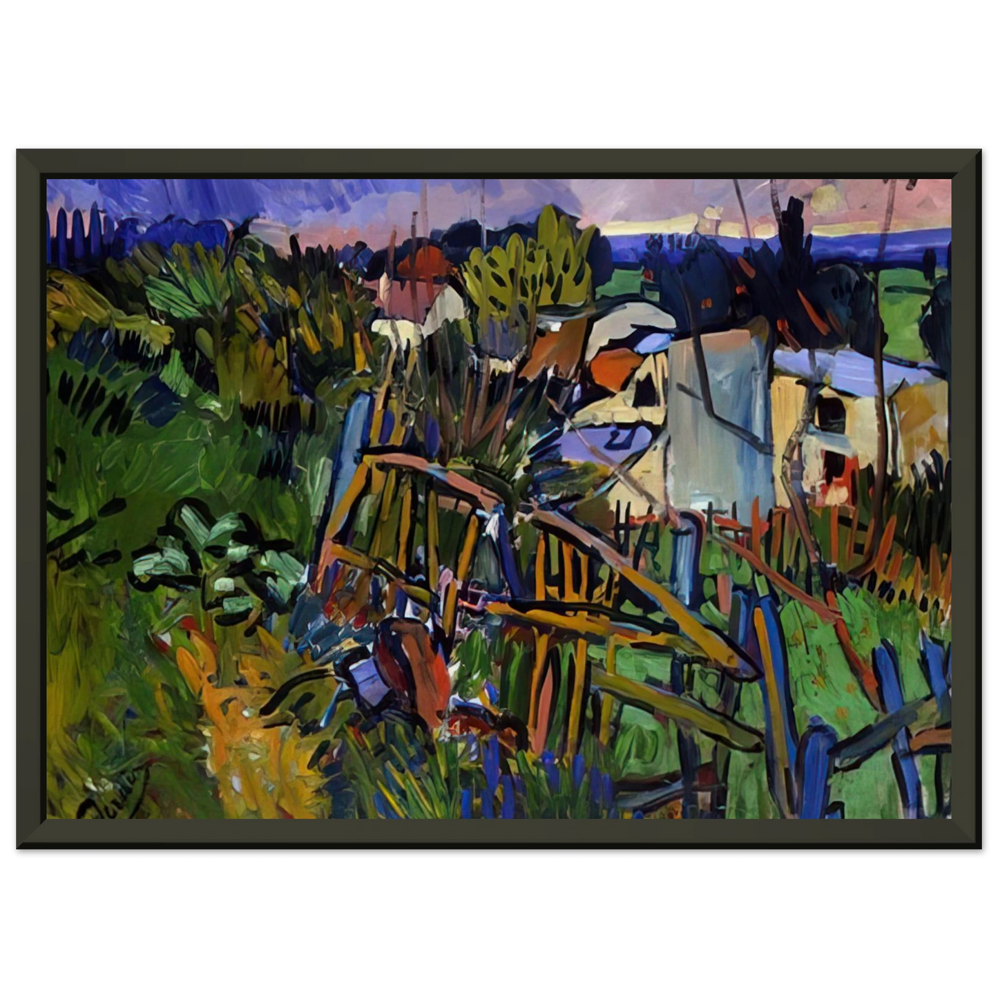 Andre Derain LANDSCAPE 1906 Framed Art Print - Aluminum Frame - 40x50 cm / 16x20 inches