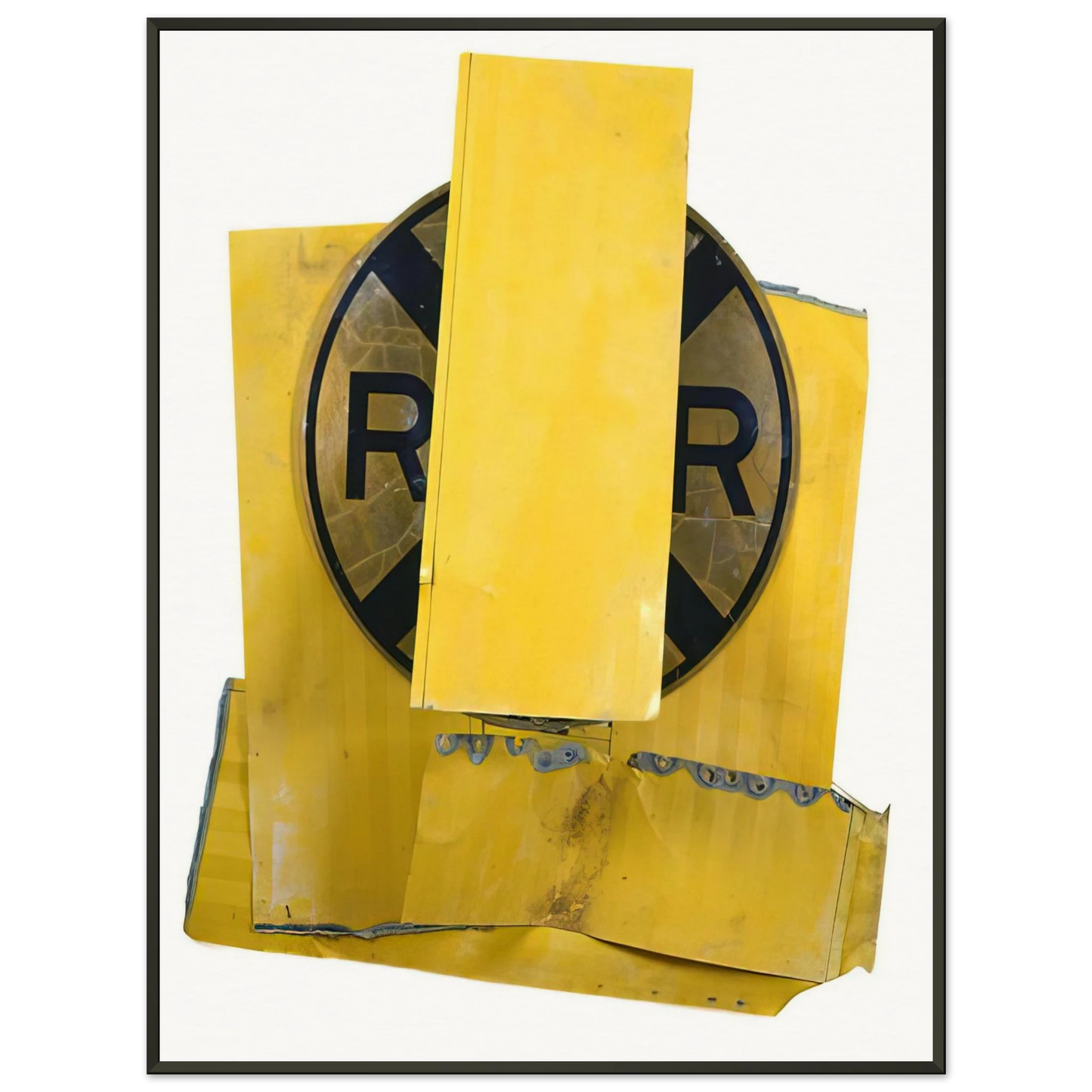 Robert Rauschenberg YELLOW VISOR GLUT 1989 Framed Art Print - Aluminum Frame - 70x100 cm / 28x40 inches