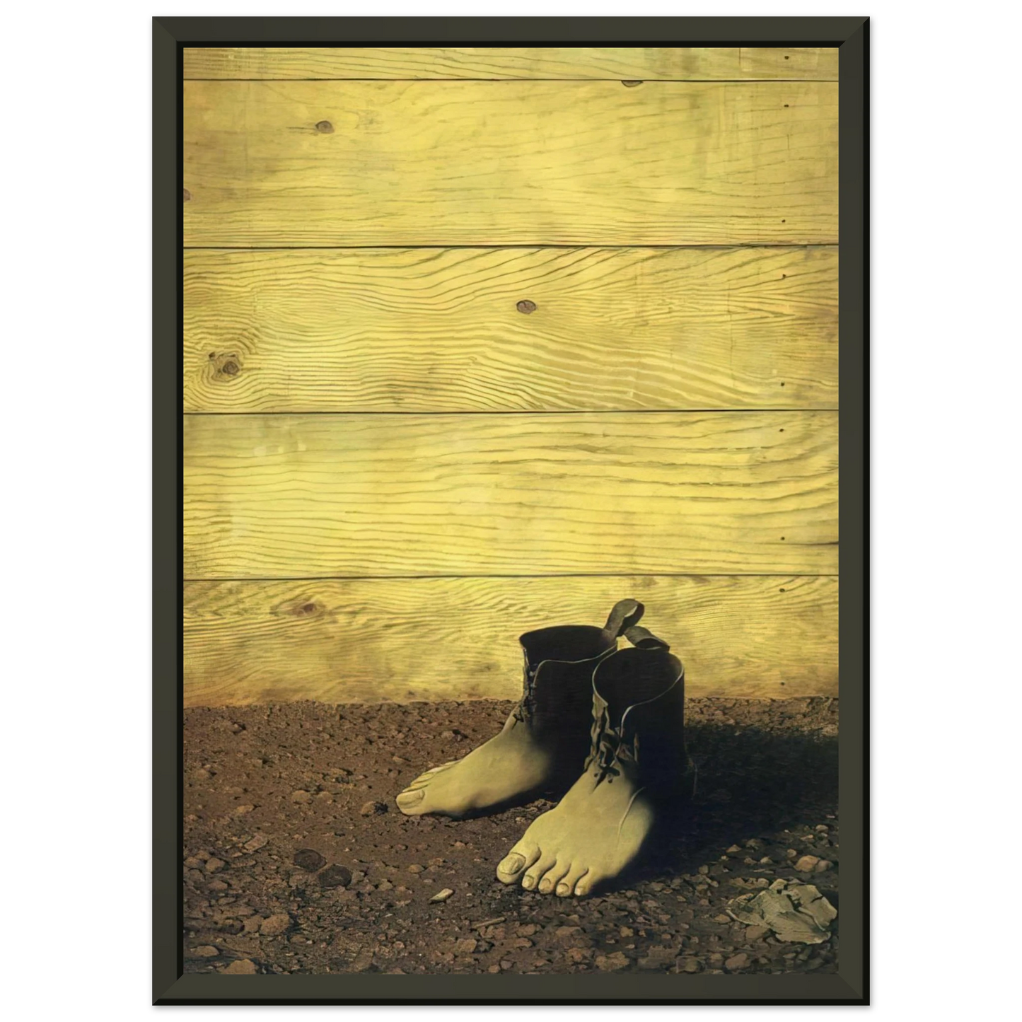 Rene Magritte THE RED MODEL 1934 Framed Art Print - Aluminum Frame - 70x100 cm / 28x40 inches
