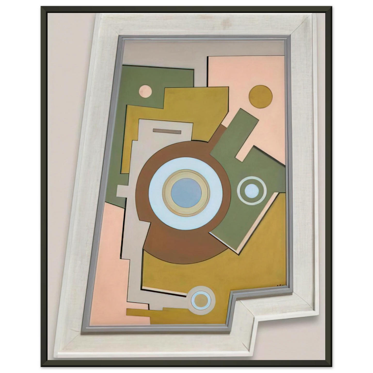 Carmelo Arden Quin Blue Circle 1947 Framed Art Print - Aluminum Frame - 40x50 cm / 16x20 inches