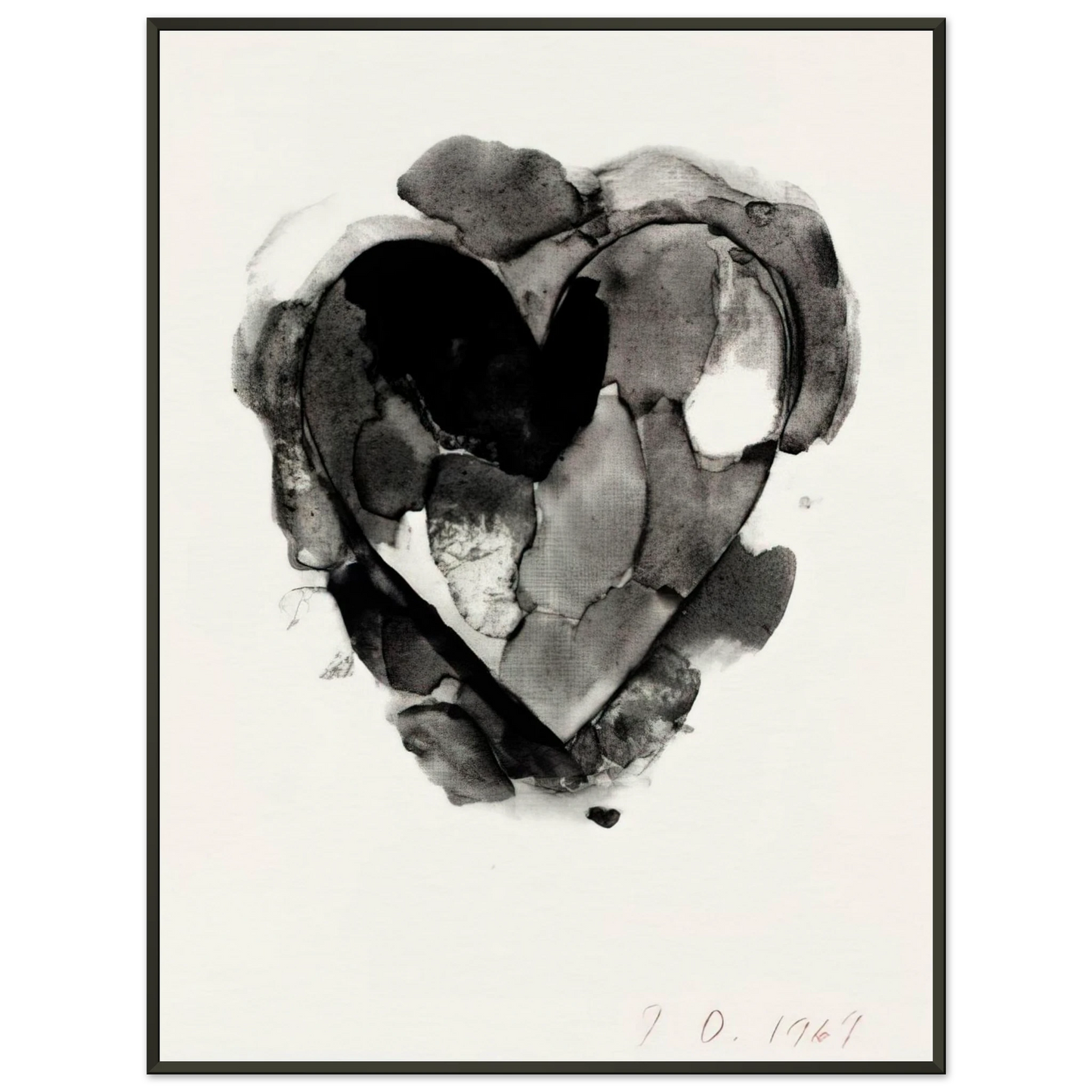 Jim Dine WELCOME HOME RARE BIRDS 1969 Framed Art Print - Aluminum Frame - 40x50 cm / 16x20 inches