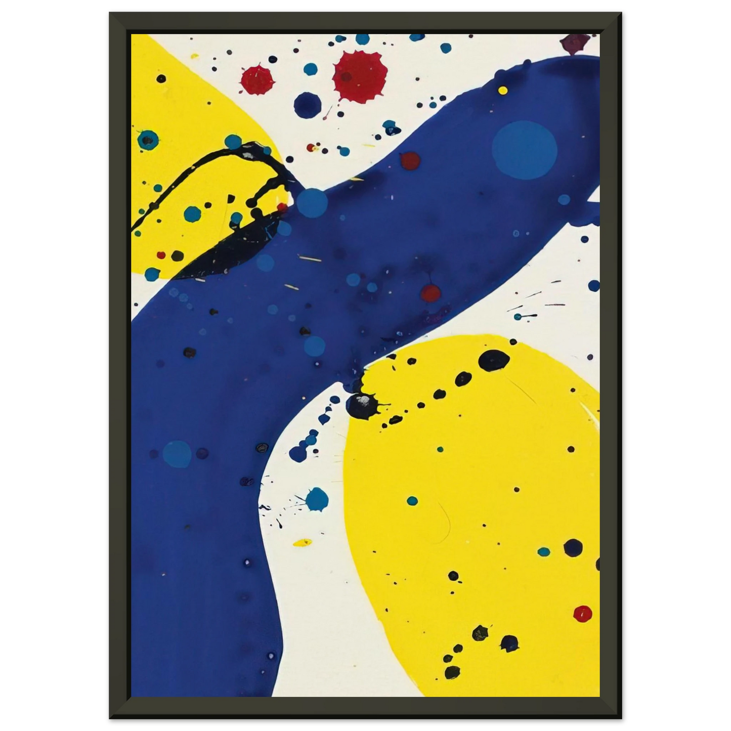Sam Francis Untitled from Pasadena Box Framed Art Print - Aluminum Frame - 70x100 cm / 28x40 inches