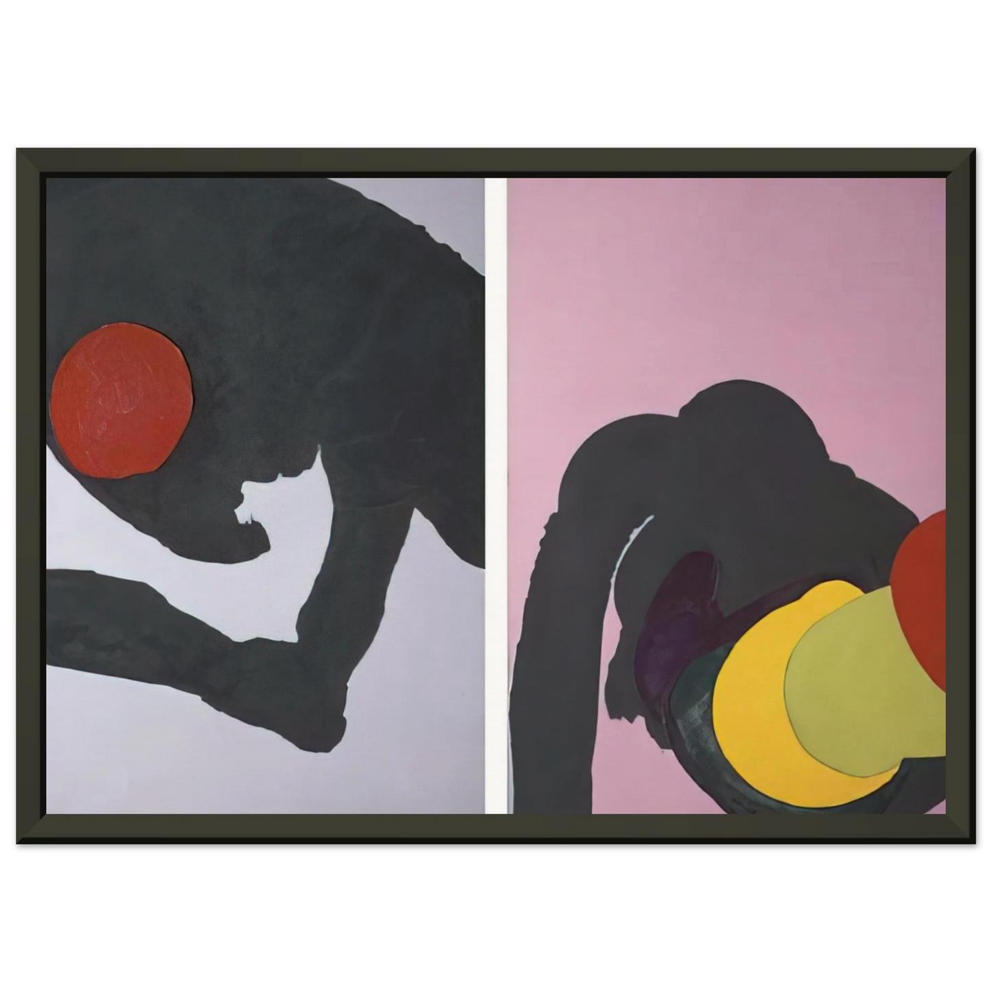 Luis Feito 597 Framed Art Print - Aluminum Frame - 70x100 cm / 28x40 inches