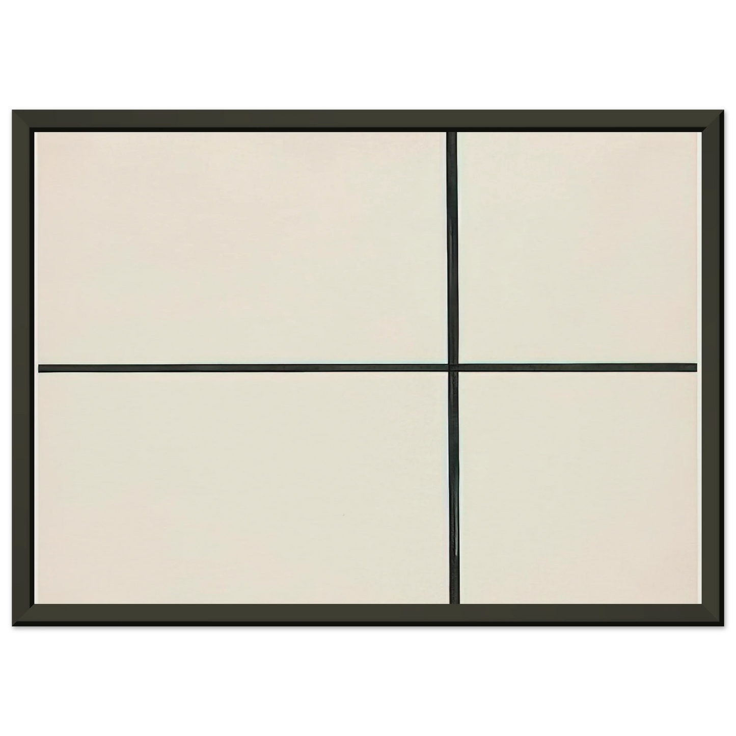 Ellsworth Kelly Horizontal and Vertical Lines Framed Art Print - Aluminum Frame - 60x80 cm / 24x32 inches