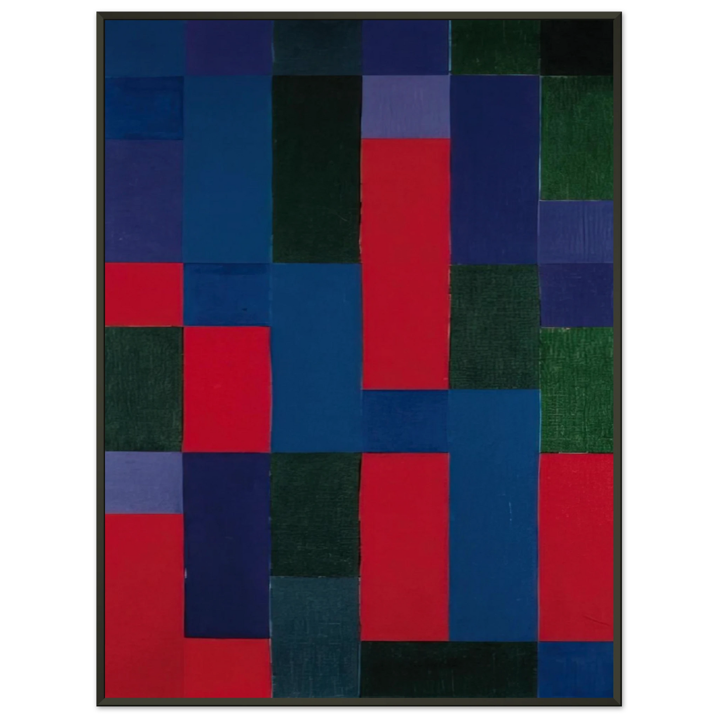 Johannes Itten GrnBlauRot 1967 Framed Art Print - Aluminum Frame - 60x80 cm / 24x32 inches
