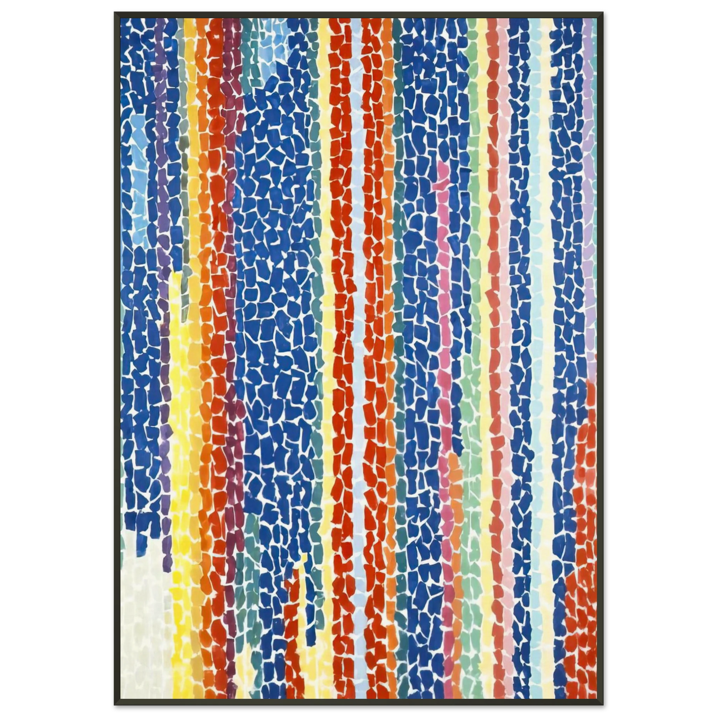 Alma Woodsey Thomas IRIS TULIPS JONQUILS AND CROCUSES 1969 Framed Art Print - Aluminum Frame - 21x29.7 cm / 8x12"