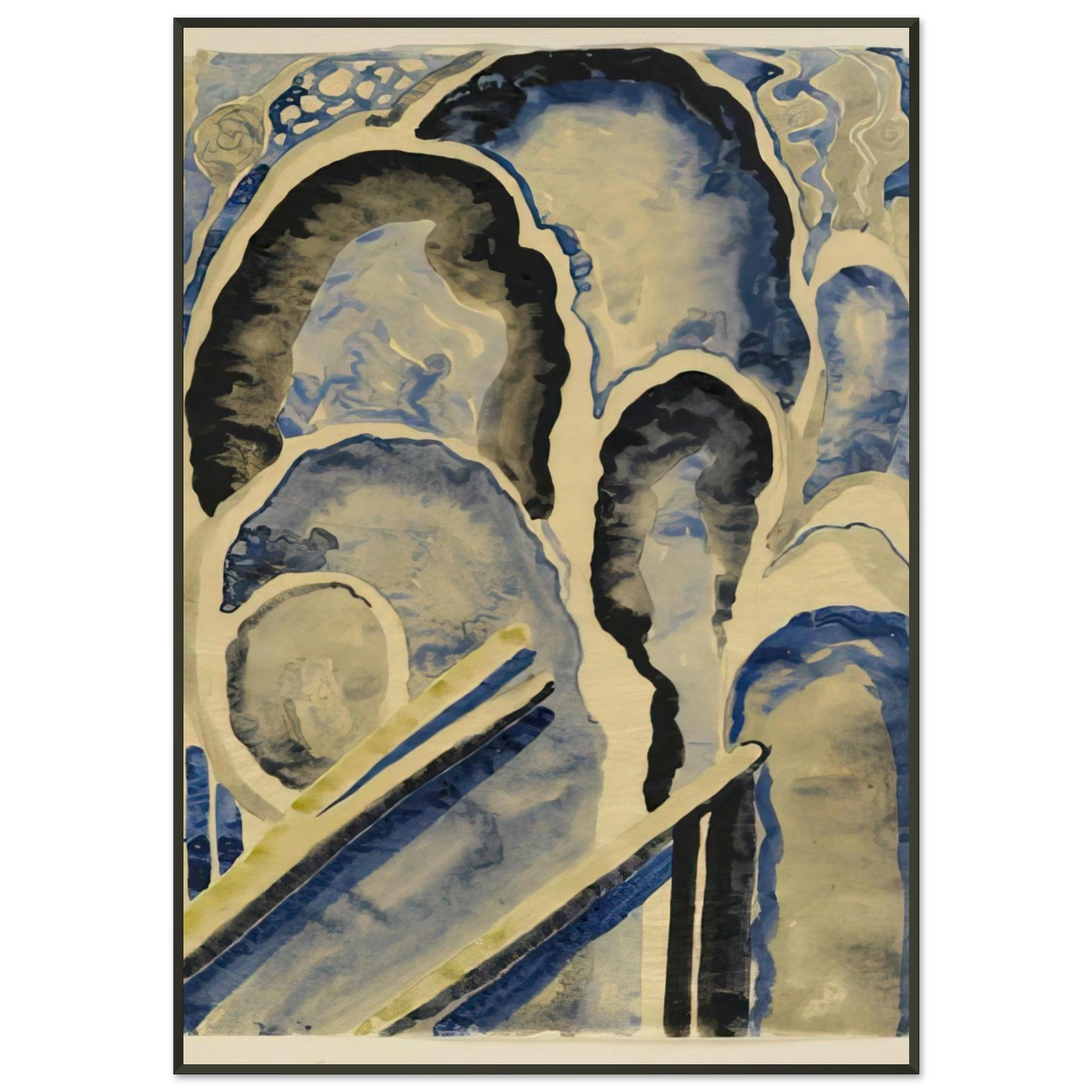 Georgia OKeeffe Blue01 Framed Art Print - Aluminum Frame - Default Title