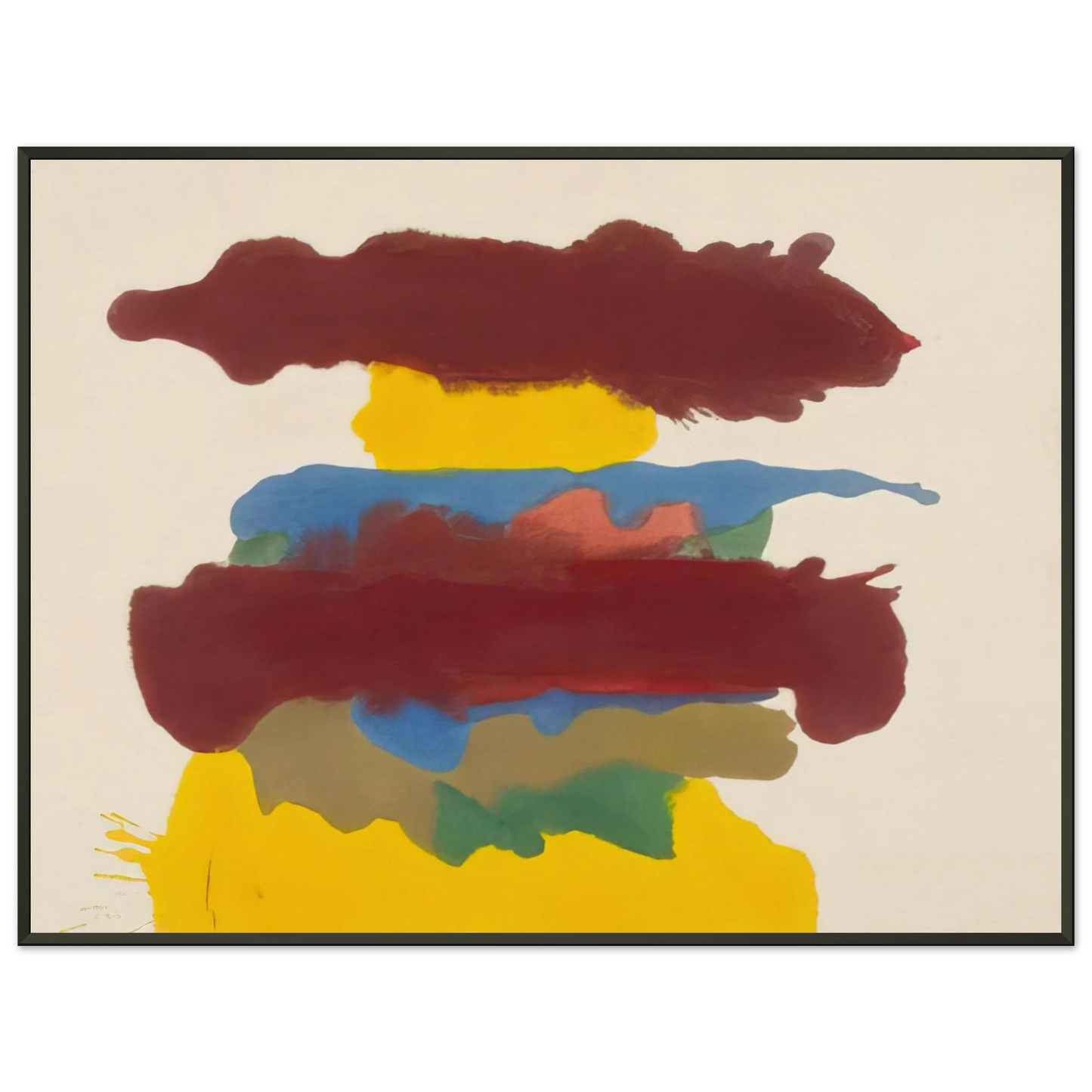 Helen Frankenthaler Weather Change 1963 Framed Art Print - Aluminum Frame - 70x100 cm / 28x40 inches
