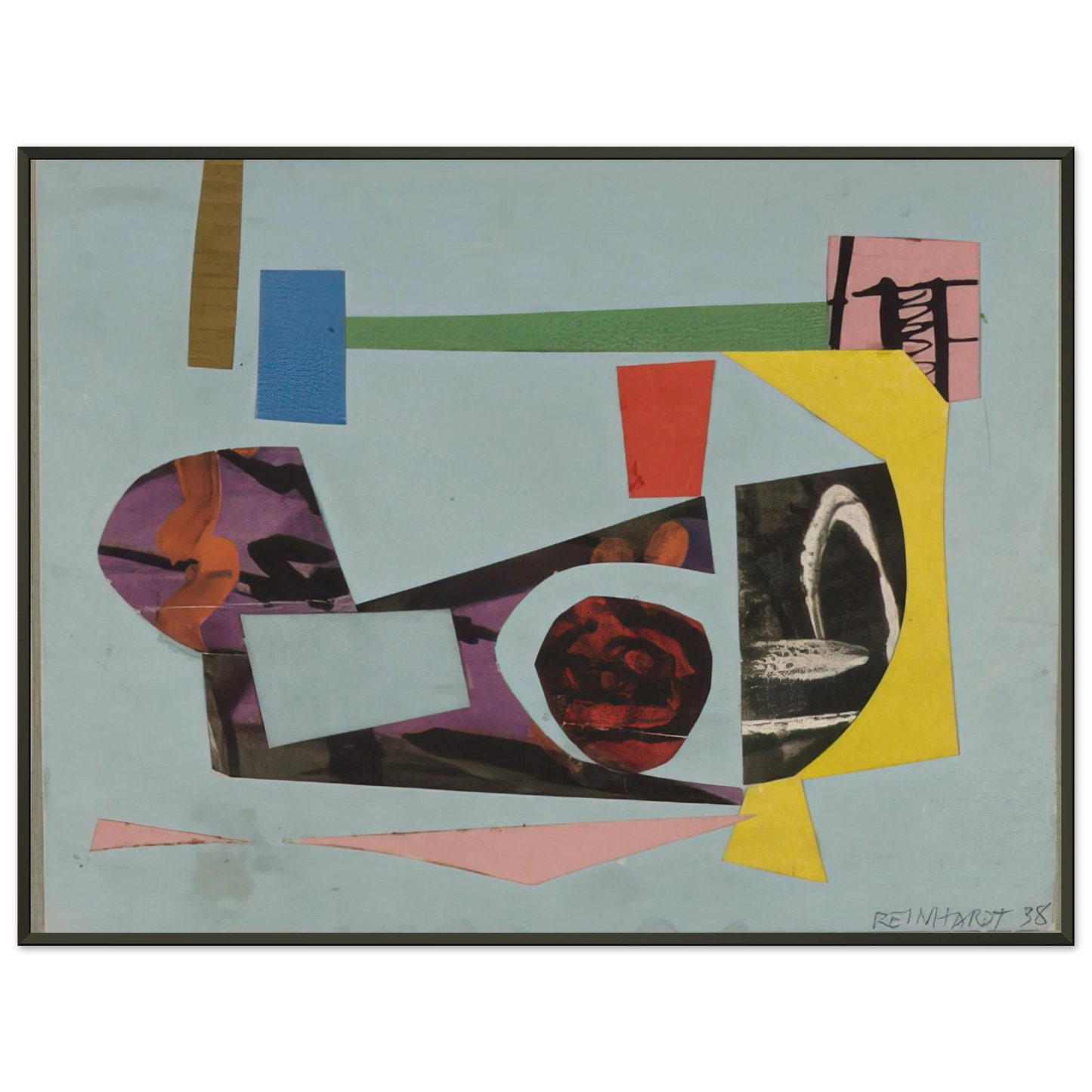 Ad Reinhardt Study for a Painting 1938 Framed Art Print - Aluminum Frame - 60x80 cm / 24x32 inches