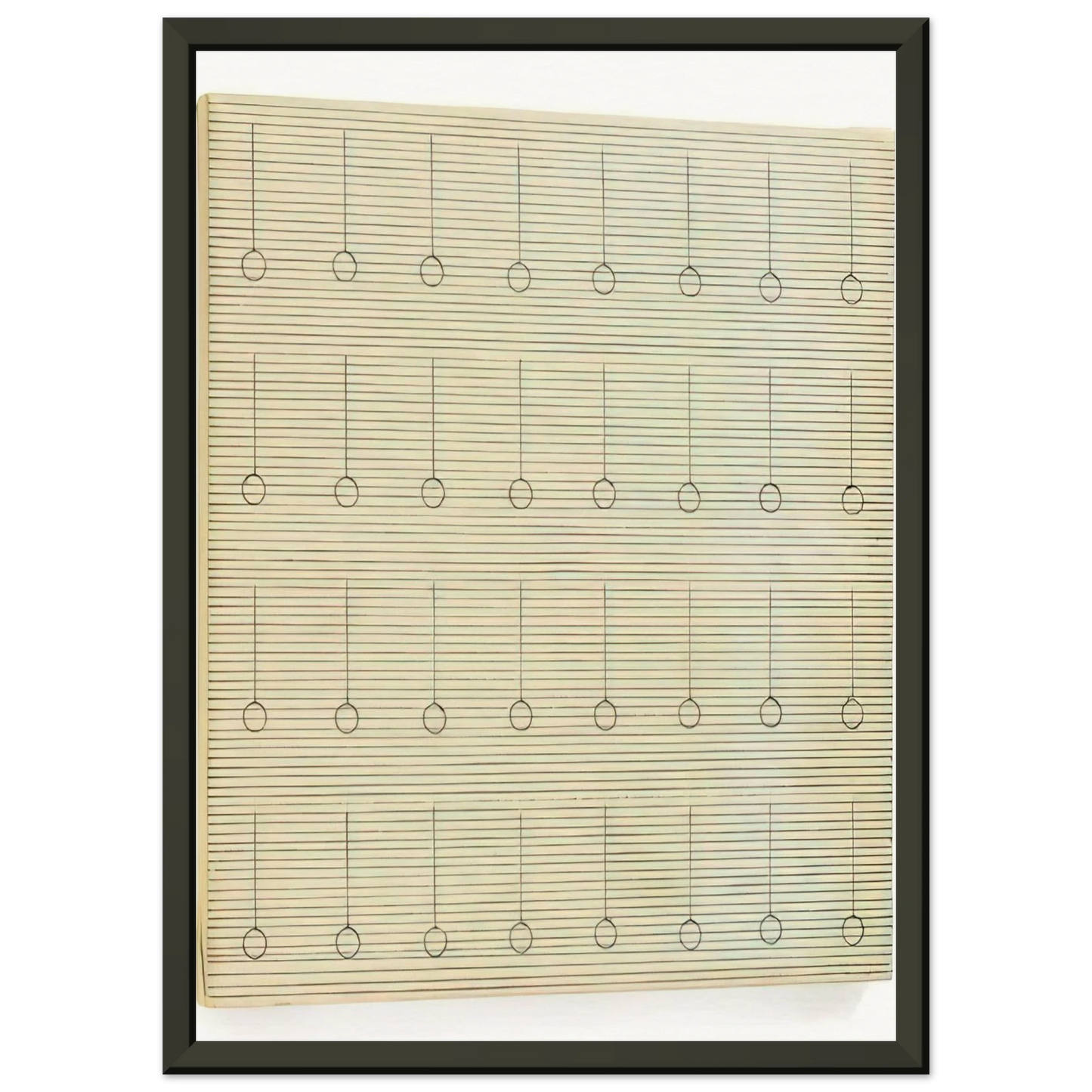 Agnes Martin Drops Framed Art Print - Aluminum Frame - 60x80 cm / 24x32 inches